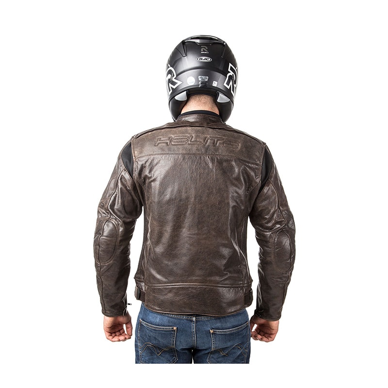 HELITE ROADSTER Mens Leather Airbag Jacket | Love Life and Ride Ltd